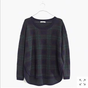 Madewell Plaid Tartan Wool Sweater